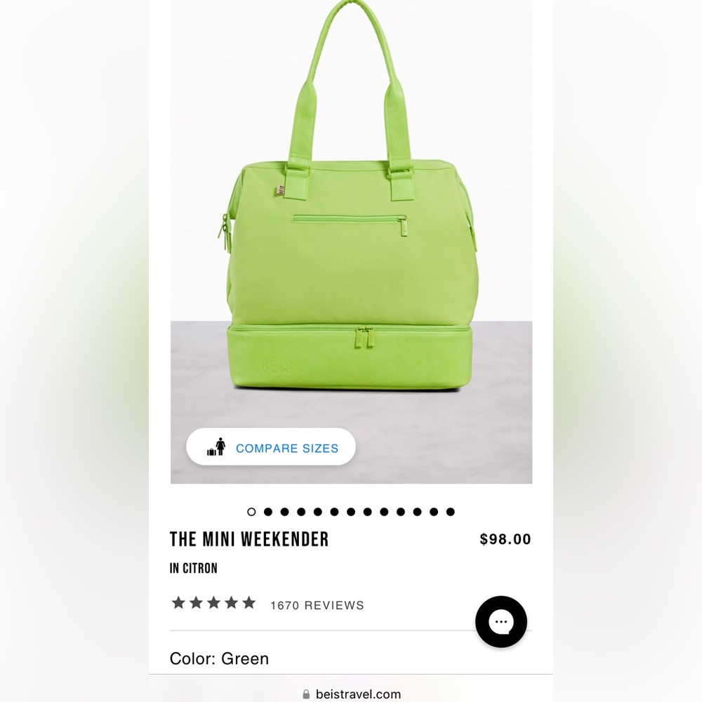 Beis Mini Weekender NWT